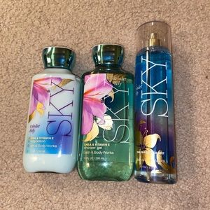 Bath and Body Works Sky Violet Lily Set